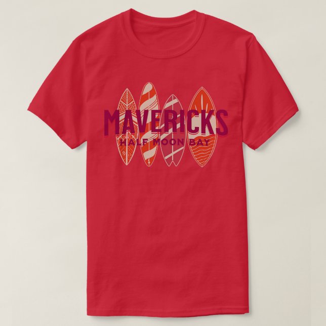 Camiseta Mavericks Half Moon Bay California Big Wave Surfin (Frente do Design)