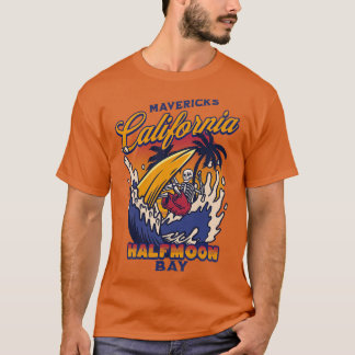 Camiseta Mavericks Half Moon Bay California Big Wave Surfin