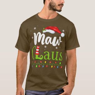 Camiseta Maw Claus Engraçado Vovó Papais noeis Pijamas Id d