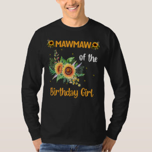 Camiseta Mawmaw Da Rapariga De Aniversário, Dia de as mães 