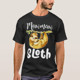 Camiseta Mawmaw Preguiça Combinando Família Fofo Dia das Mã