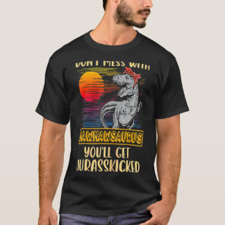 Camiseta Mawmaw Rex Dinossauros Mamãe Saurus