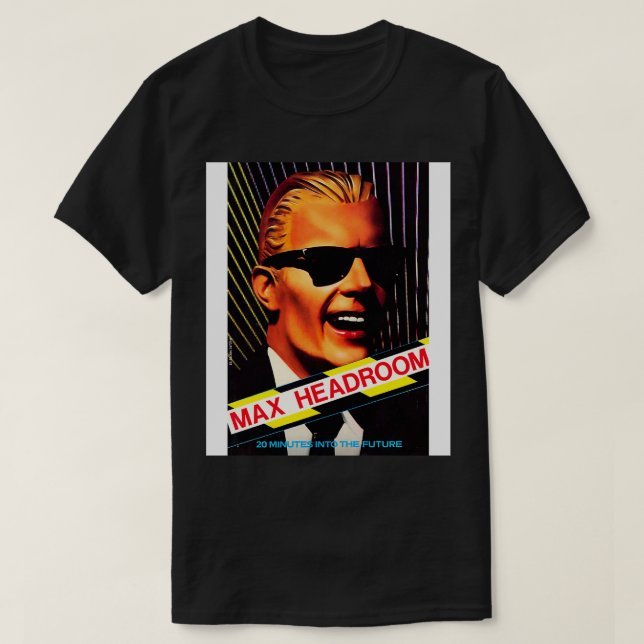 Camiseta Max Headroom UK 1985 (Frente do Design)