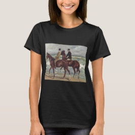 Camiseta Max Liebermann: Dois Cavaleiros na Arte da Praia