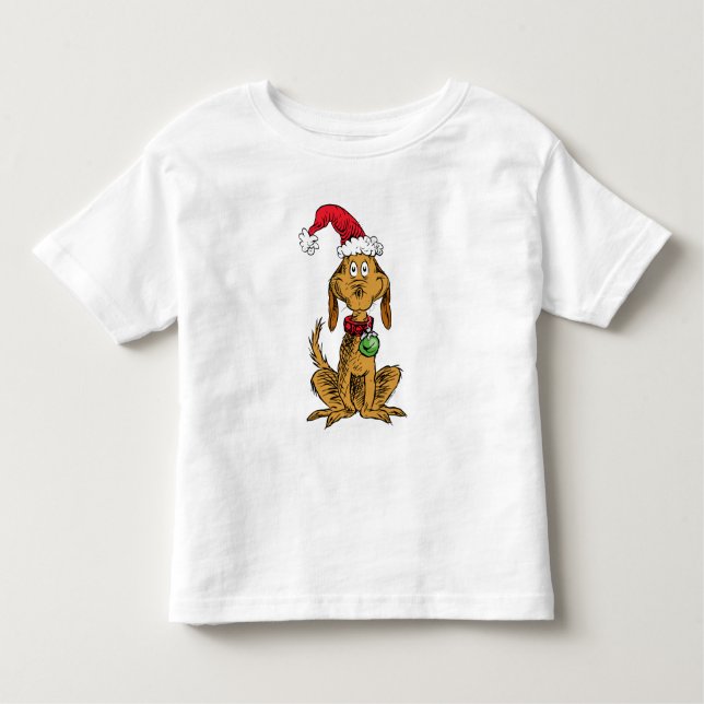 Camiseta Max the Dog in Santa Hat (Frente)