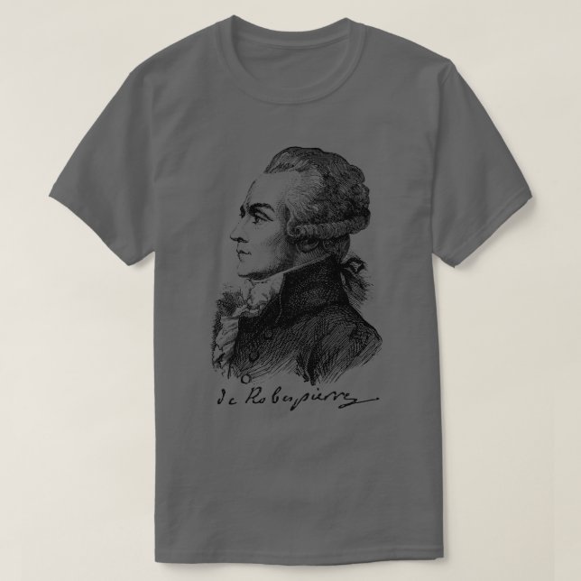 Camiseta Maximilien de Robespierre Revolução Francesa Jacob (Frente do Design)
