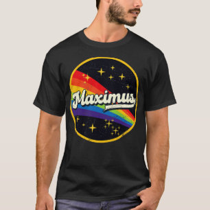 Camiseta Máximo Arco-Íris No Estilo De Grunge Da Vintagem D