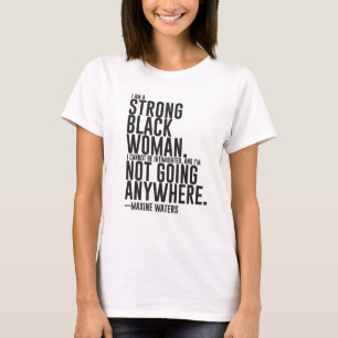 Camiseta Maxine molha o T forte da mulher negra