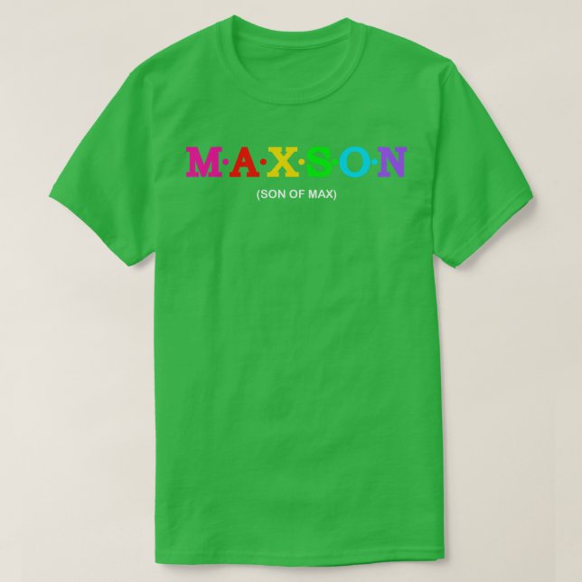 Camiseta Maxson Filho de Max (Frente do Design)