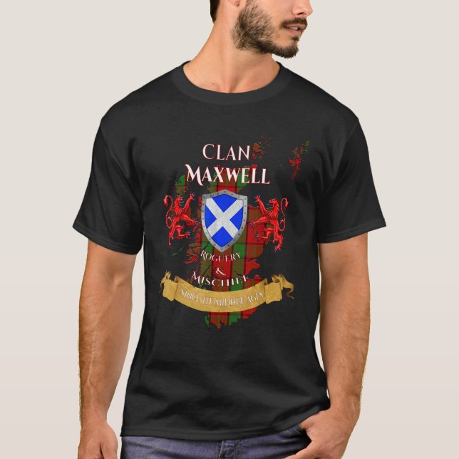 Camiseta Maxwell Scottish Family Clan Middle Ages Mischief (Frente)
