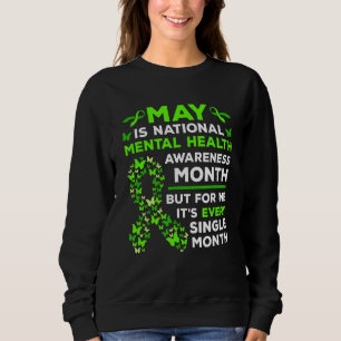 Camiseta May Is Mental Health Awarness Month Green Ribbon