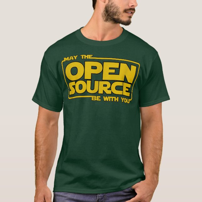Camiseta May Open Source Programando devops linu (Frente)