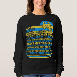 Camiseta May Taurus Facts Zodiac Sinal de Girassol Astrolog