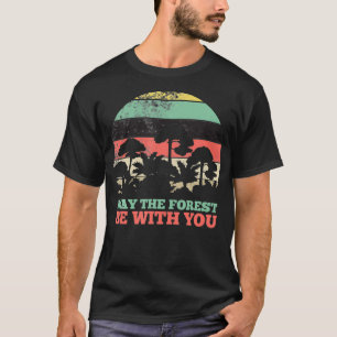 Camiseta May The Forest Be With You Camping Safety