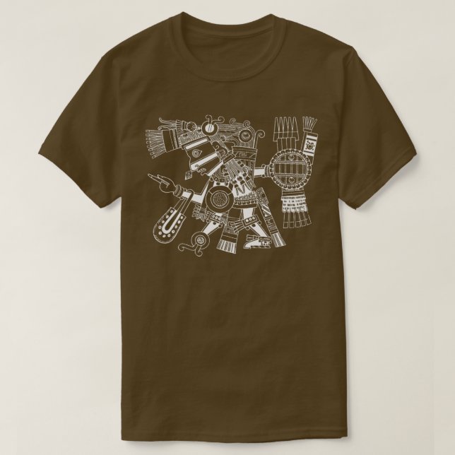 Camiseta Maya patron deity Tezcatlipoca warrior Aztec India (Frente do Design)