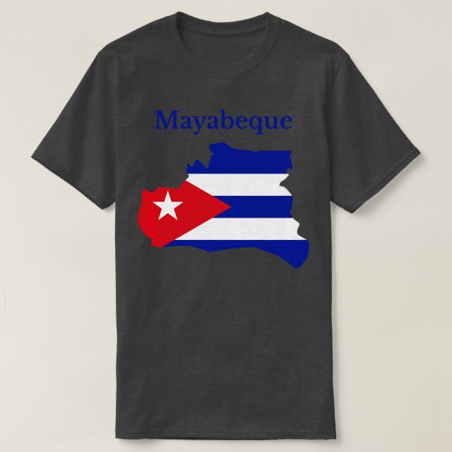 Camiseta Mayabeque Província de Cuba (Frente do Design)