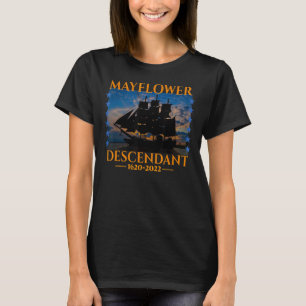 Camiseta Mayflower Descendente 402 Anos 2022 Navio Mayflowe