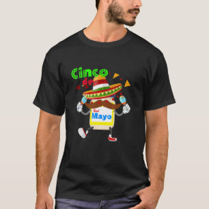 Camiseta Mayonnaise Jar com Sombrero Cinco de Mayo
