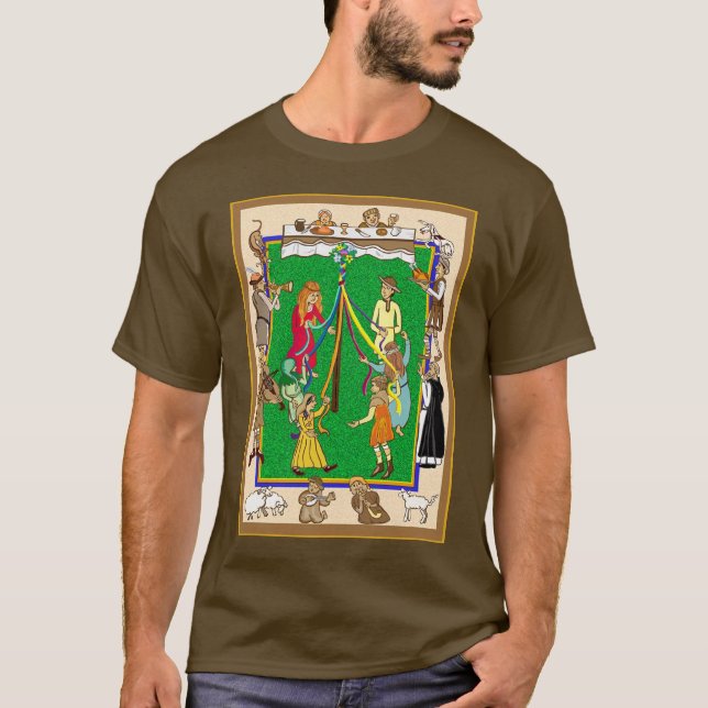 Camiseta Maypole, Fayre Medieval (Frente)
