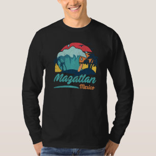 Camiseta Mazatlan Mexico Beach Summer Surfing Sun Set Palm