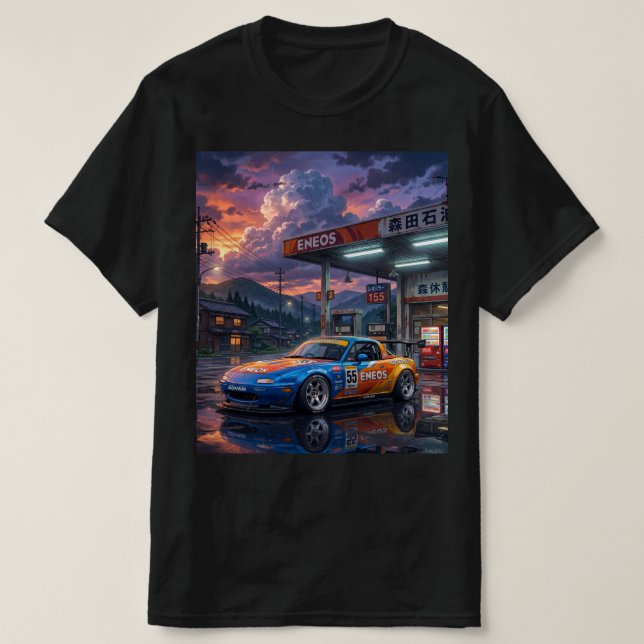 Camiseta Mazda MX-5 Miata Carro de Turismo (Frente do Design)