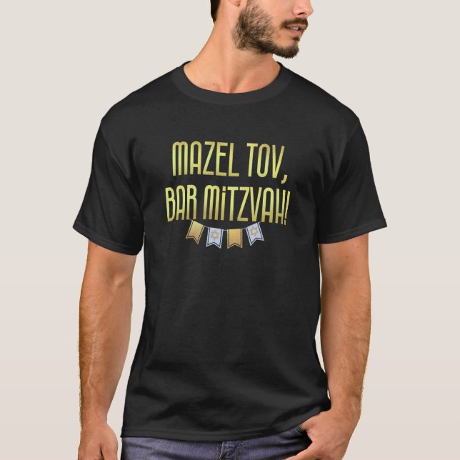Camiseta Mazel Tov Bar Mitzvah Celebration (Frente)