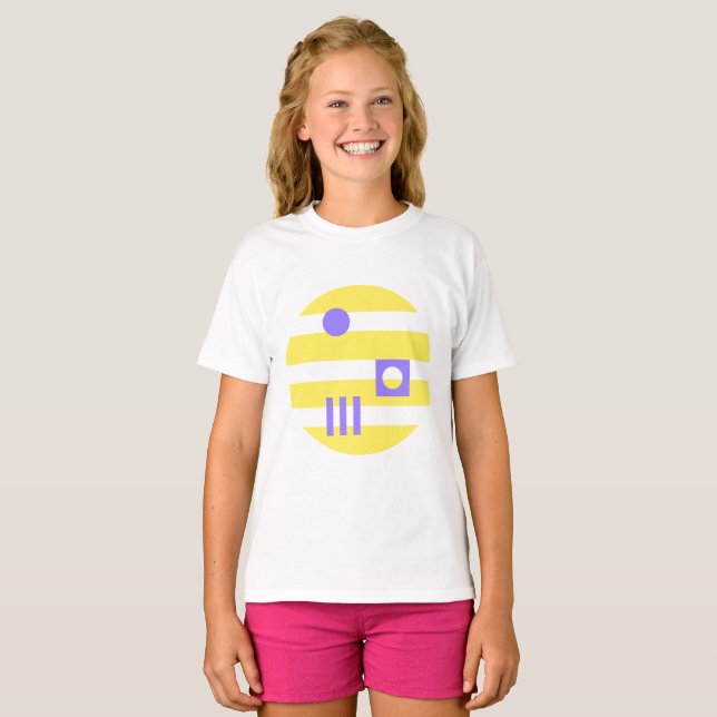 Camiseta Mazipoodles No Lilac Amarelo-Luar (Frente Completa)