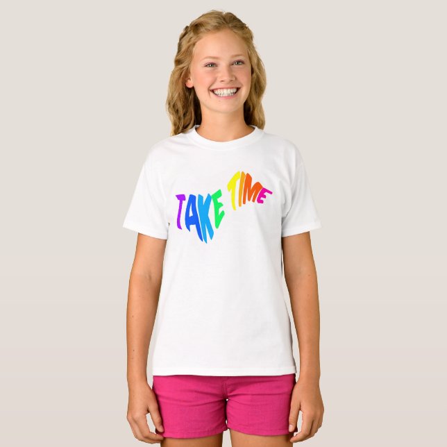 Camiseta Mazipoodles Tome Tempo 2 - Onda Arco-Íris (Frente Completa)