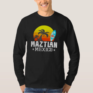 Camiseta Maztlan Mexico Beach Tourist Souvenir Vaca Tra