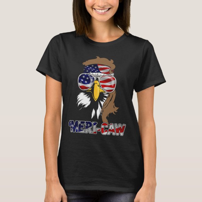 Camiseta Mb35 Mullet Eagle meri-caw 4 de julho de 2004 (Frente)