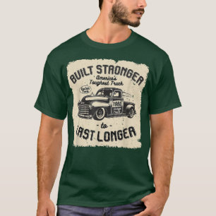 Camiseta mb 1960 Vintage Truck Birthday Construído Mais For