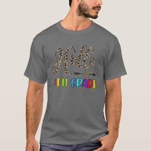 Camiseta Mb Hello Primeiro Dia Do Professor Do 4º Grau Le