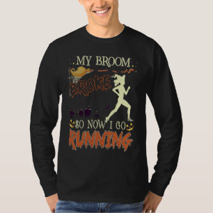 Camiseta mb No Halloween Meu Vassoura Quebrou Então Agora V