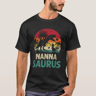 Camiseta mb Vintage Nanna Saurus Funny Dino Dia do Pai Mo