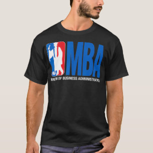 Camiseta MBA Graduação Oferta Tema de Basquete Jogar Forman