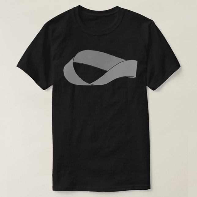 Camiseta Mbius strip Silver (Frente do Design)