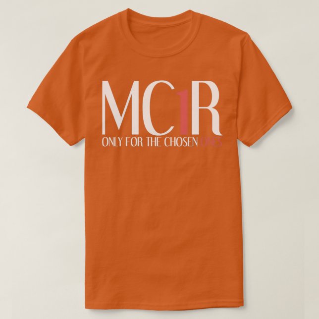 Camiseta MC1R Desapertado Ruiva (Frente do Design)