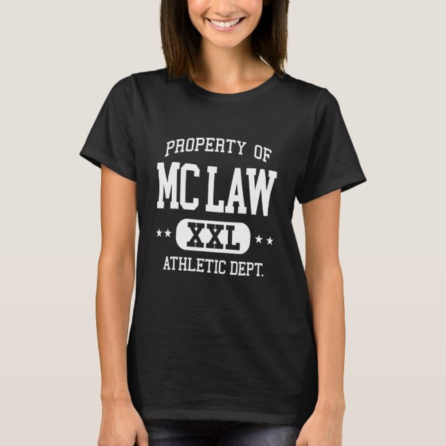 Camiseta MC Law Retro Athletic Property Dept (Frente)