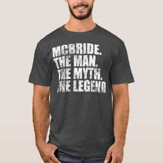 Camiseta McbrideMcbride Nome da família Mcbride sobrenome M