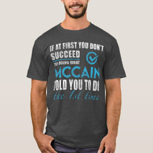 Camiseta Mccain Nome Qual Família Mccainold Você Faz