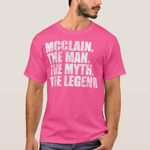 Camiseta McclainMcclain Nome da família Mcclain sobrenome M