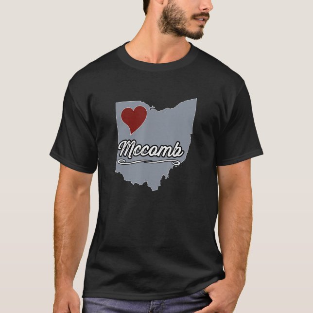 Camiseta McComb Ohio Cidade do Estado dos EUA (Frente)