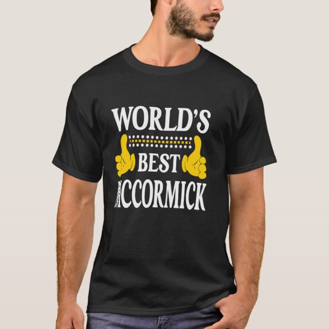 Camiseta McCormick Surname Family Sobrenome Melhor Mc (Frente)
