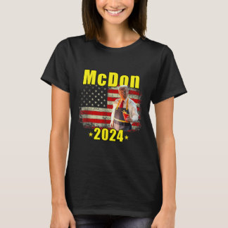 Camiseta Mcdon 2024 Divertido Donald Trump Cozinhando Batat