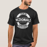Camiseta MCDONALD Gift Funny Surname Family Tree Birthday R<br><div class="desc">MCDONALD Gift Engraçado Surname Family Tree Birthday Reunião de Aniversário da Família. Veja nossa seleção de camisa de Natal para o melhor em peças únicas ou personalizadas feitas à mão de nossos compras de roupas.</div>
