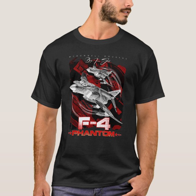 Camiseta McDonnell Douglas F-4 Phantom USAF Fighterjet (Frente)