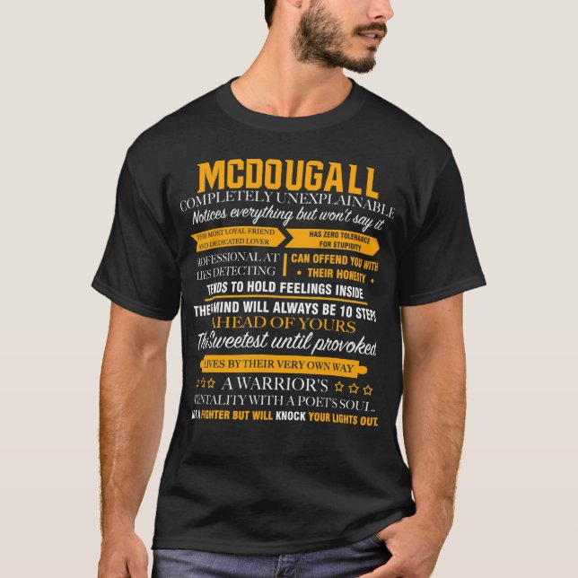 Camiseta MCDOUGALL completamente inexplicável (Frente)