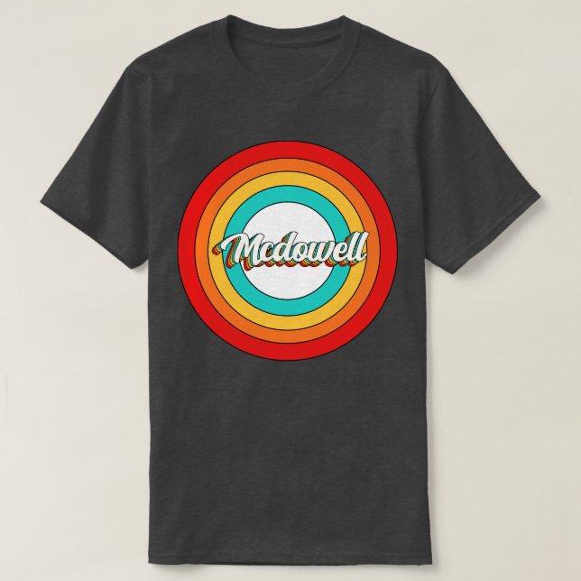 Camiseta Mcdowell Name Shirt Vintage Círculo Mcdowell (Frente do Design)