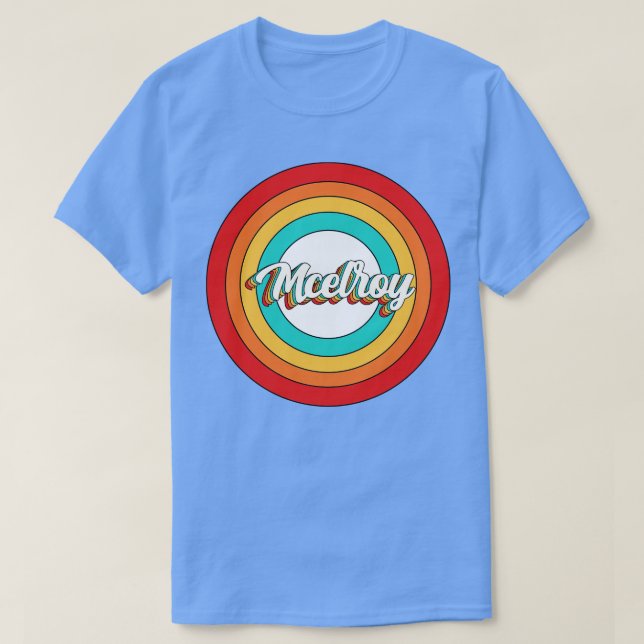 Camiseta Mcelroy Name Shirt Vintage Mcelroy Circle (Frente do Design)
