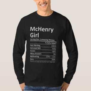 Camiseta MCHENRY GIRL IL ILLINOIS Funny City Home Roots EUA